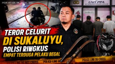 Begal Bersenjata Celurit Teror Pemuda di Sukaluyu, Empat Terduga Pelaku Diamankan