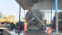 Kebakaran Pabrik Ban Bekas di Sukaluyu, Damkar Sebut Api Berasal dari Pintu Boiler
