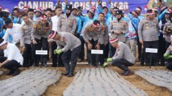 Kejar Swasembada, Wakapolri Tanam Bawang Putih di Cianjur Sambil Beri Bantuan Warga