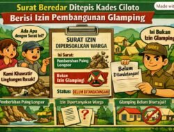 Surat Beredar Ditepis Kades Ciloto Berisi Izin Pembangunan Glamping