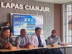 Jaga Kebugaran Petugas, Lapas Cianjur Gelar Pemeriksaan Kesehatan Gratis