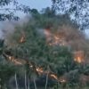 Bukit Picung di Cibeber Terbakar, Warga Khawatir Api Merembet ke Permukiman