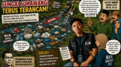 Sampah Kiriman dari Hulu Mengancam Sungai Sukawangi, KKN Sisdamas 262 Soroti Lemahnya Kesadaran Warga