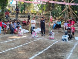 Balap Karung Pakai Helm, Cara Sederhana Warga Cisalak Kaler Meriahkan HUT RI ke-81