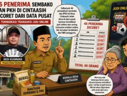 46 Penerima Sembako dan PKH di Cintaasih Dicoret, NIK Terindikasi Transaksi Judol