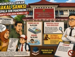 Disdikpora Cianjur Bakal Sanksi Kepala SDN Panembong 1 Buntut Kewajiban Membeli LKS