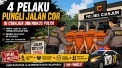 Jalan Baru Dicor Malah Dipungut Uang, 4 Orang di Citiis Sukanagara Diamankan