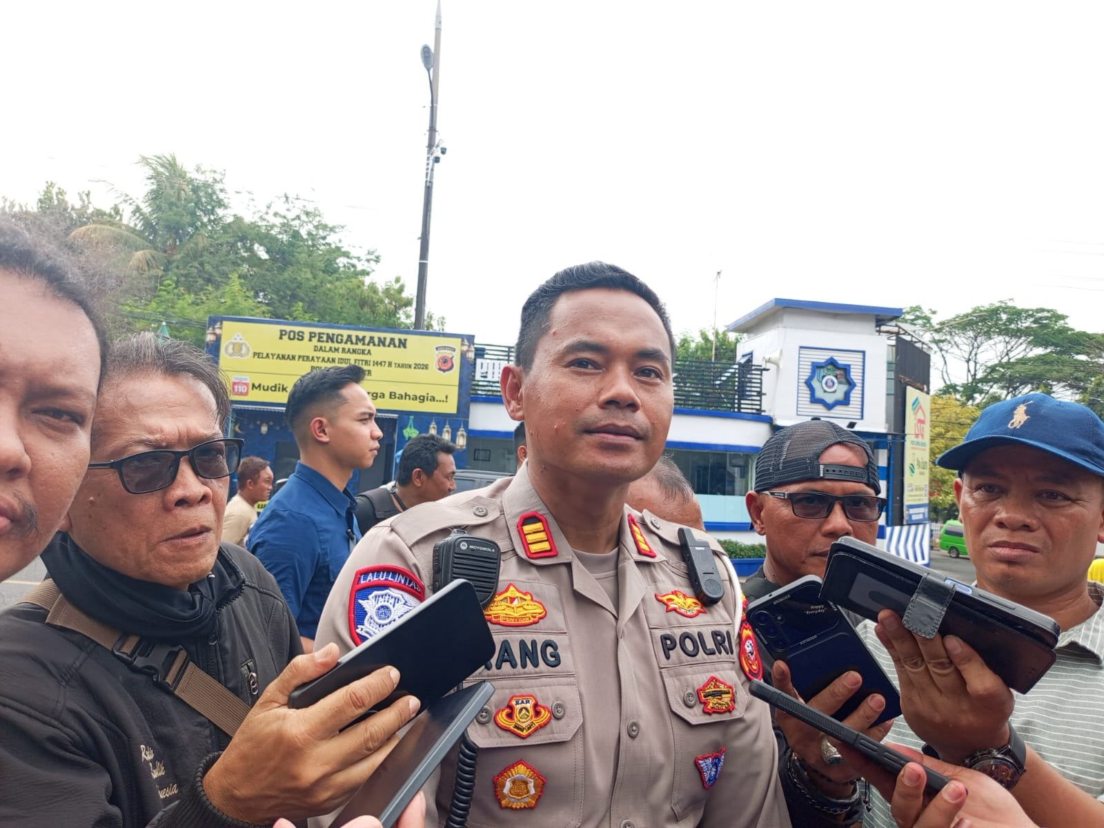 Teks: Kasatlantas Polres Cianjur AKP Aang Andi Suhandi memberikan keterangan terkait penerapan ETLE di Cianjur.