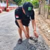 Aspal Jalan Kampung Panorama Cidaun Mudah Dicongkel, Kades Sebut Baru Satu Hari Selesai
