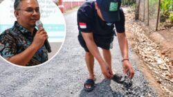 Jalan Baru di Desa Karangwangi Viral, Camat Cidaun Segera Cek Lokasi