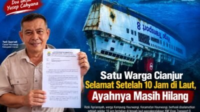 Dua Warga Cianjur Jadi Korban KM Virgo Transport 8, Satu Selamat dan Ayahnya Masih Dicari
