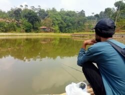 Ketagihan Suasana Asri Situ Cibeureum, Kusnadi Rela Tempuh Jarak Jauh Demi Memancing.