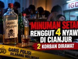Miras Oplosan Makan Korban di Cianjur, 4 Tewas dan 2 Dirawat