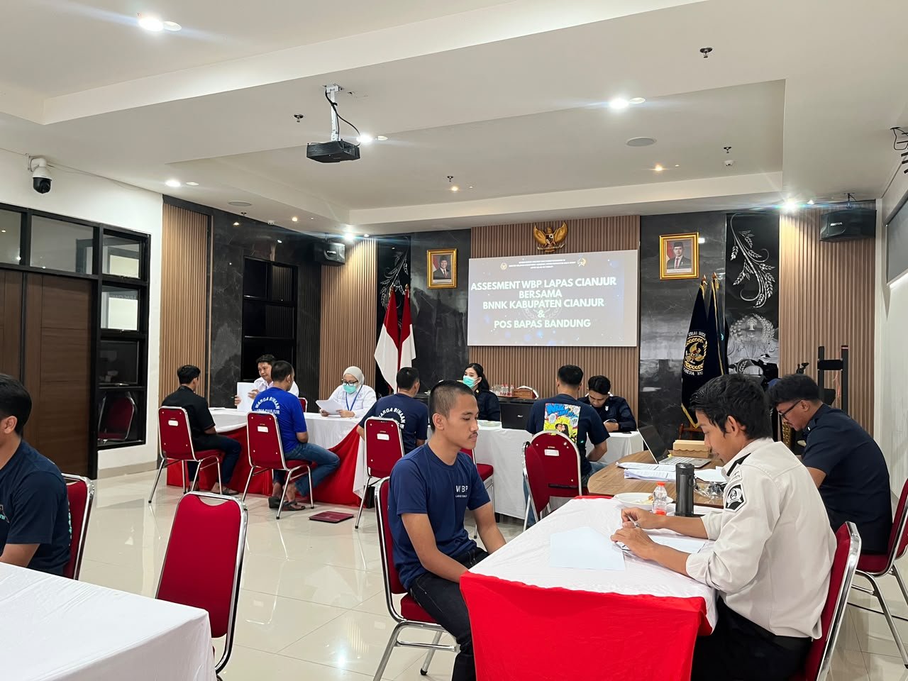 TEKS: Asesmen kolaboratif Lapas Cianjur bersama BNNK dan Bapas Bandung untuk pembinaan WBP.