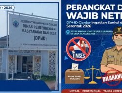 DPMD Cianjur Tuntut Perangkat Desa Netral di Pilkades Serentak