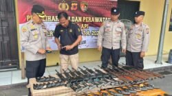 Polres Cianjur Rawat 51 Senjata Api Dinas dalam Kegiatan Harwat 2026