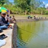 Sambut HUT ke-81 TNI, Koramil Campaka Gelar Lomba Mancing di Situ Gelam