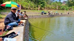 Sambut HUT ke-81 TNI, Koramil Campaka Gelar Lomba Mancing di Situ Gelam