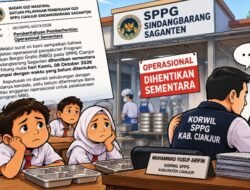 Surat Penghentian Sementara Operasional MBG SPPG Sindangbarang Saganten Beredar, Korwil Cianjur Bungkam